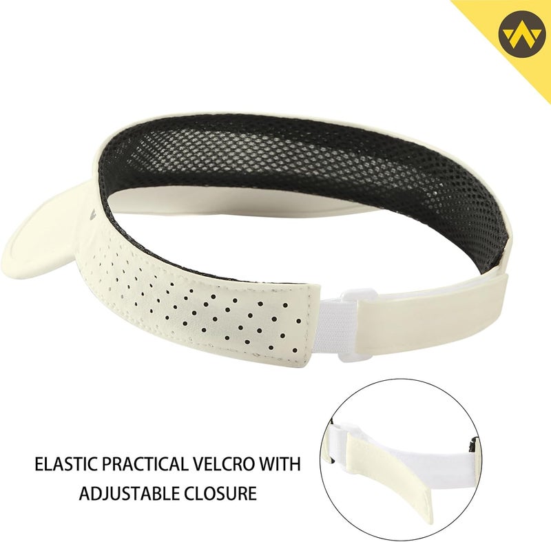 Wander Sports Sun Visor Hats Adjustable Running Golf Tennis Mesh Folding Cap for Women Men - Image 4